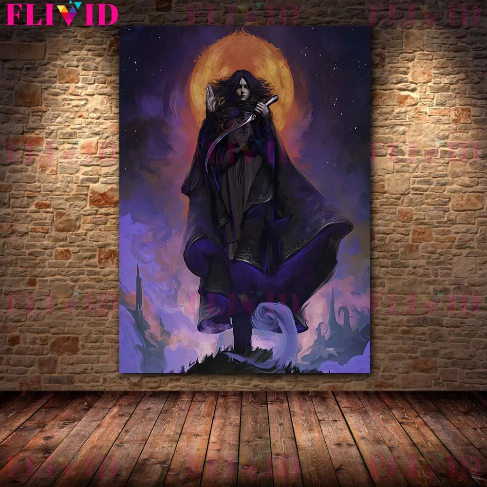 Shaman And Yaga Witch Wall Art Canvas Painting Diviners And Prophets Art Poster And Print For Living Room Decoration Unframed
