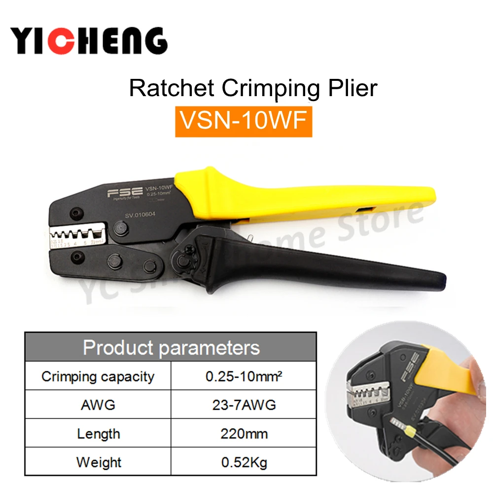 ratcheting crimping pliers,insulated and non-insulated tubular terminal  fast terminal pliers Labor-saving