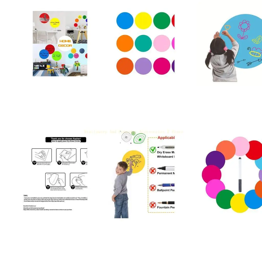 Красочные стиральные точки круги.