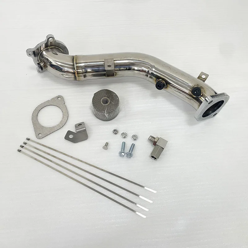 Modificación del tubo de escape automotriz, bajante de turbina de modificación del coche de 3 pulgadas para Cadillac ATS 2,0 T 1998CC 122Cu. En.
