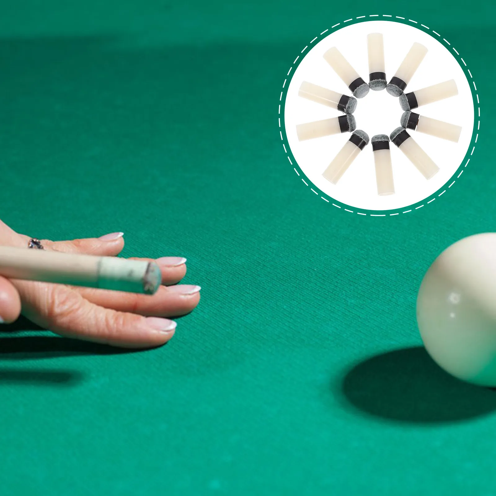 

10 шт. сменных наконечников для бильярдных киев, аксессуары для бильярда, для киев и бильярдных столов