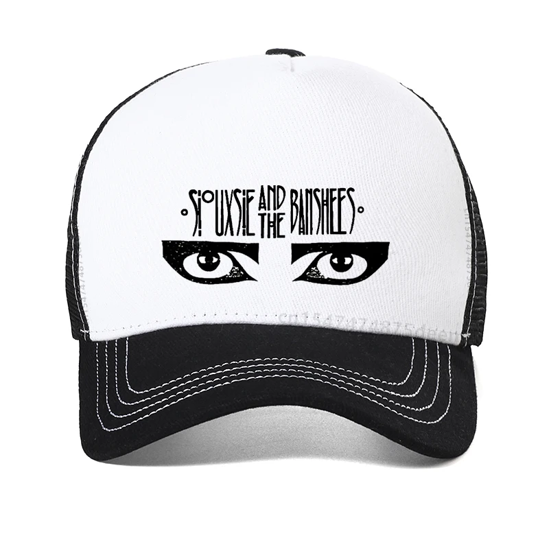 Siouxsie and the Banshees Print Baseball caps men Goth Post-punk hip hop cap Fashion cool Mesh Snapback hats Garros