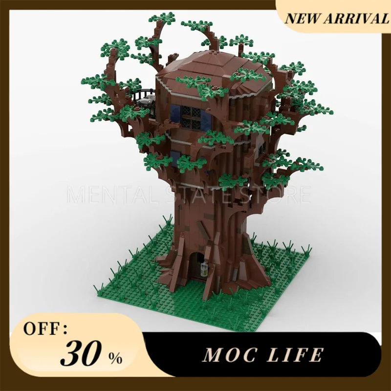 NUOVO 1835PCS Personalizzato MOC Casa sull'albero Building Blocks Tecnologia Mattoni FAI DA TE Assemblaggio Creativo Giocattoli Educativi Regali di Festa