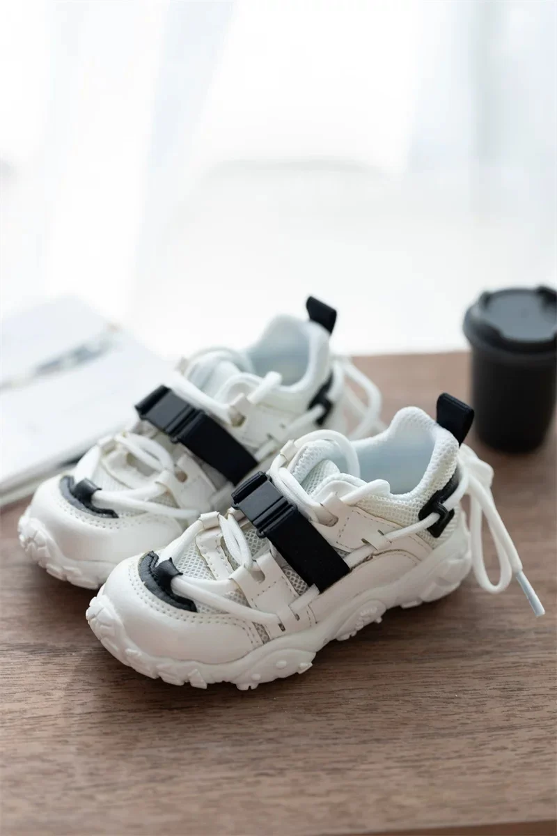 BJD Doll Shoes MSD Unisex Boys 1/4 ID75 White Black Handsome Mesh Top Sneakers Casual Soft-soled Sports Shoes Doll Accessories view 6