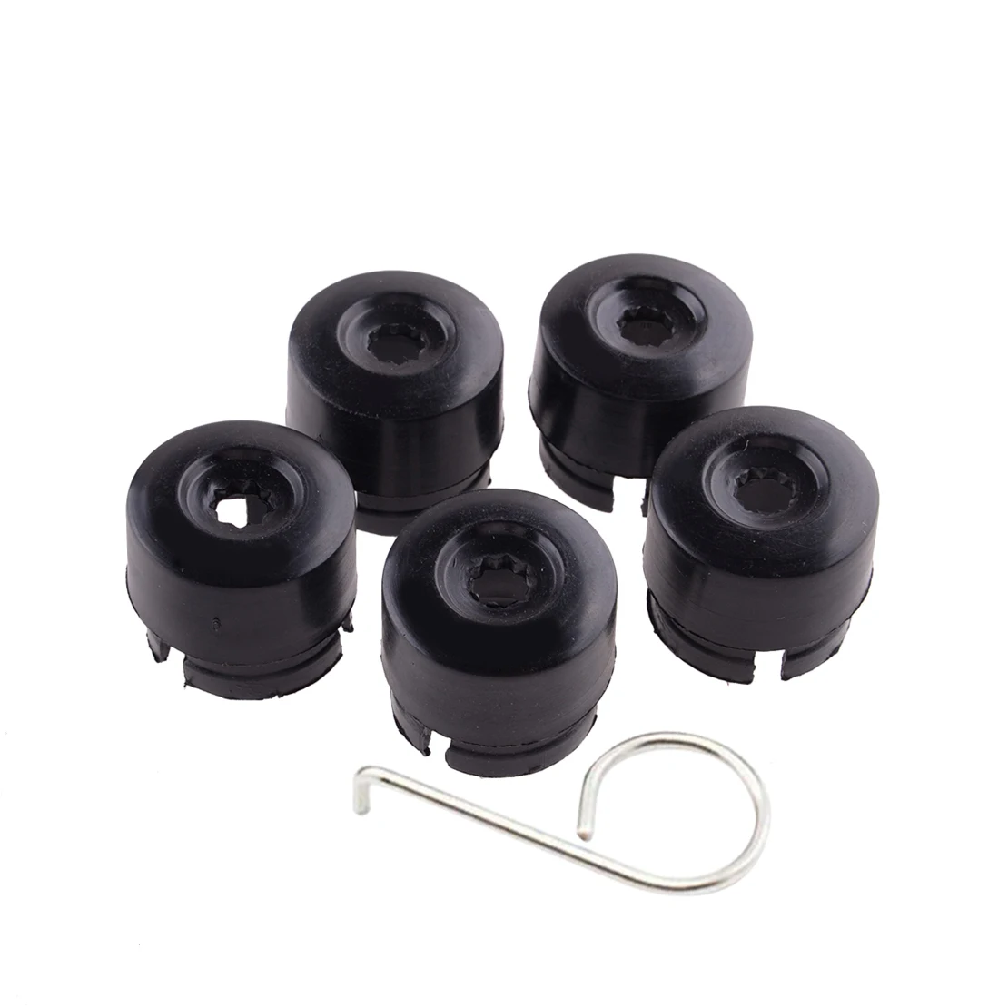 20pcs/set Wheel Lug Nut Bolt Caps Covers Black Fit For VW Transporter Caravelle T5 T6 2020-2003 Rustproof Waterproof Dustproof