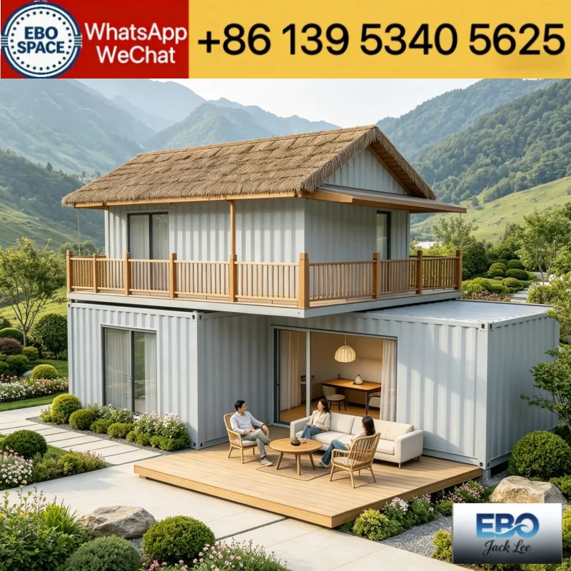 Insulated Waterproof Space Capsule Villa Prefab Mobile Cabin Expandable Container Home Durable Accommodation For Campsite