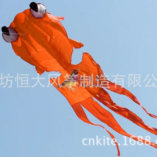 Weifang Kite Collapsible Cubic Large Size Soft Goldfish Children's Favorite Cartoon Animals 3D Kite Kids Birthday Gift