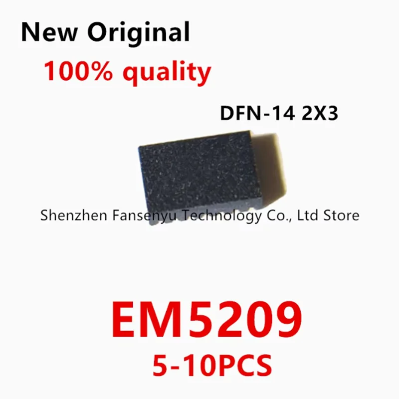 

(5-10piece)100% new EM5209VF printing silk EM5209 DFN14 2X3 Chipset