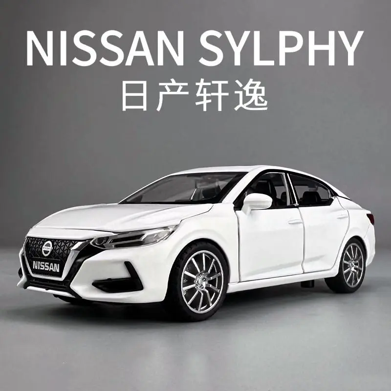 1:32 Sentra Generation Fuel Efficient Economy Sedan Alloy Metal Diecast Model Car Indoor Decoration for Living Room