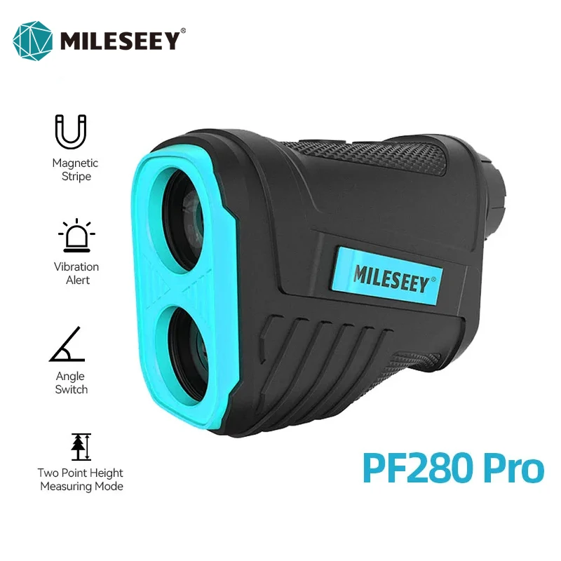 MiLESEEY PF280 Pro Golf Laser Rangefinder 600M Telescopio Range Finder for Hunting with Vibration Function ,Magnetic Stripe