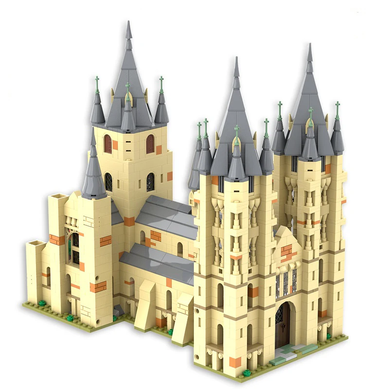 NEW 1788PCS magic Movie Harrying Modular Hogwarted Bell Towers model creative ideas ChildToy birthdayGift Building blocks Bricks