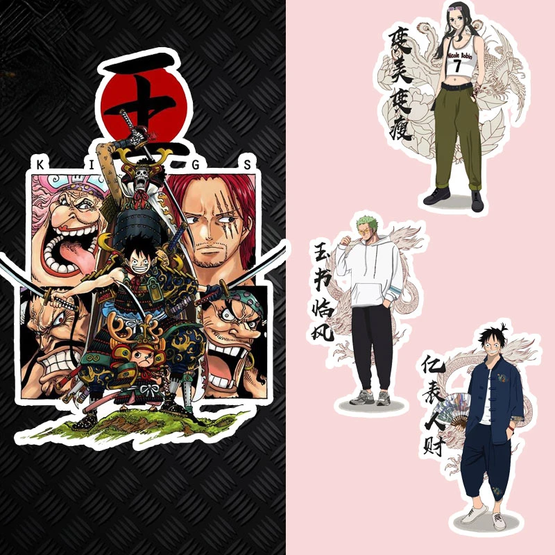 

One Piece Creative Stickers Fashion Anime Sticker Waterproof Sunscreen Laptop Window Trunk Sticker