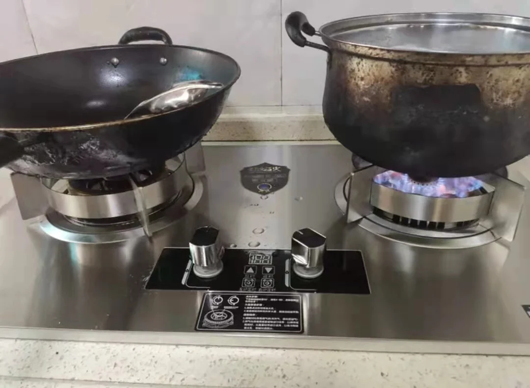 7kw Chức Năng Hẹn Giờ An Toàn 2 Chảo Brenner Schufele Chảo Burner Bếp Gas Giá Burner Nhà Bếp Được Xây Dựng-Trong Khí Burner