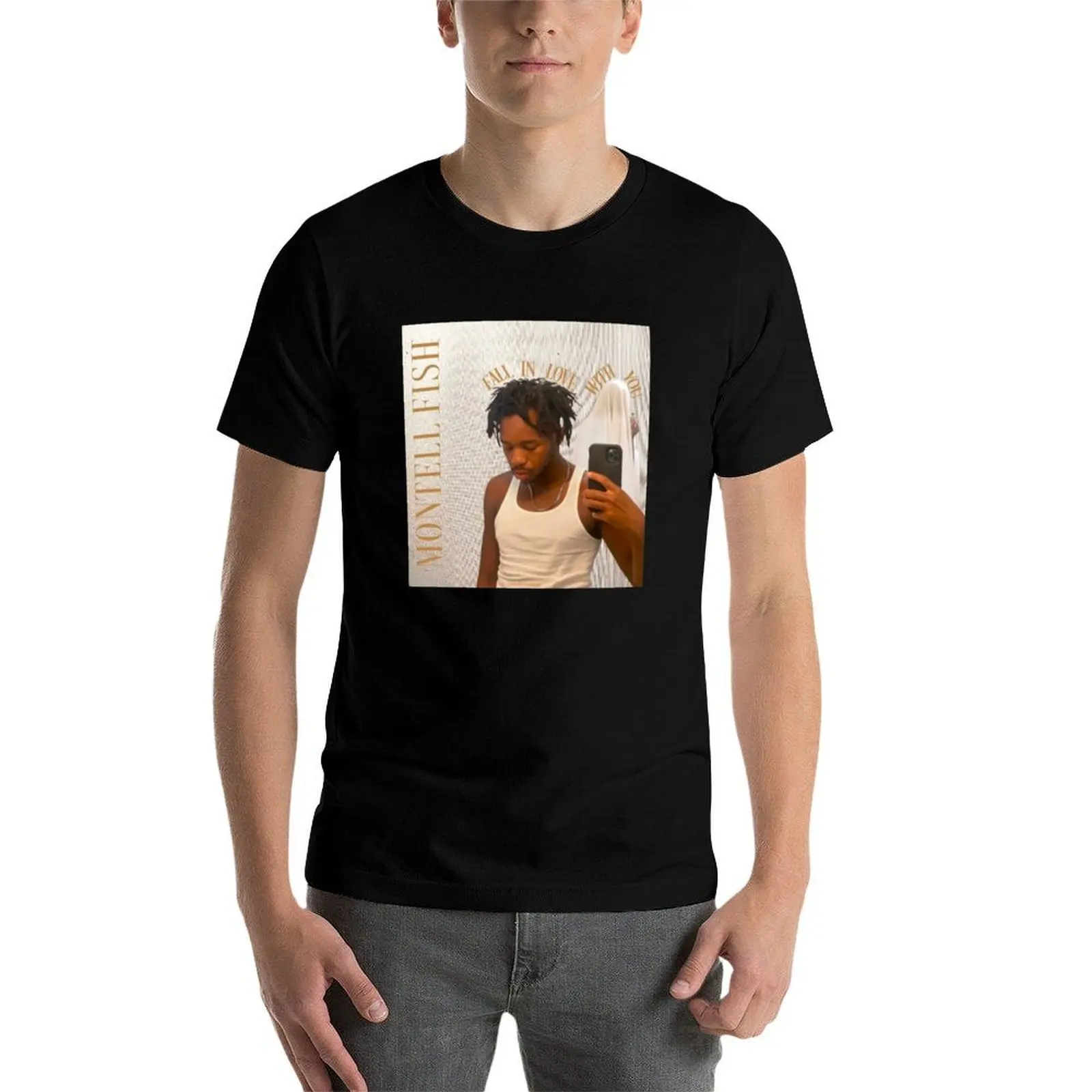 Montell Fish T-Shirt t shirts for man pack cotton man graphic t shirt cotton t shirt pack