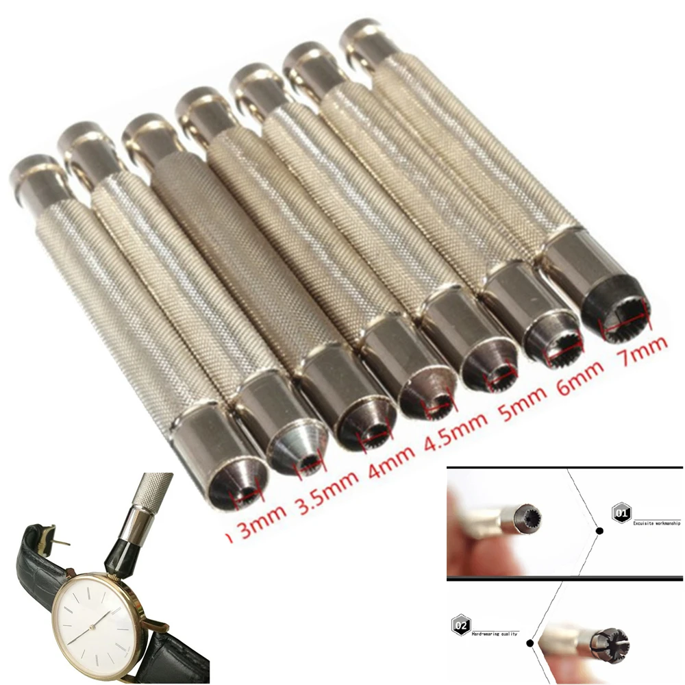 Watch Crown Winder Tool Stainless Steel, Manual Mechanical Winding Helper for Watchmaker, 3.0-7.0mm Size Optional