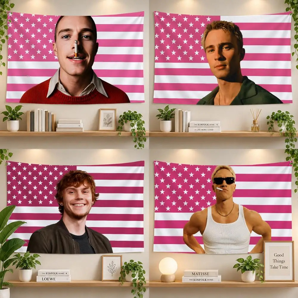 Actor Drew Starkey Outer Banks Fans Flags Personalized Banner Flag Room Dorm Camping Picnic Garage Bar Outdoor Wall Decor