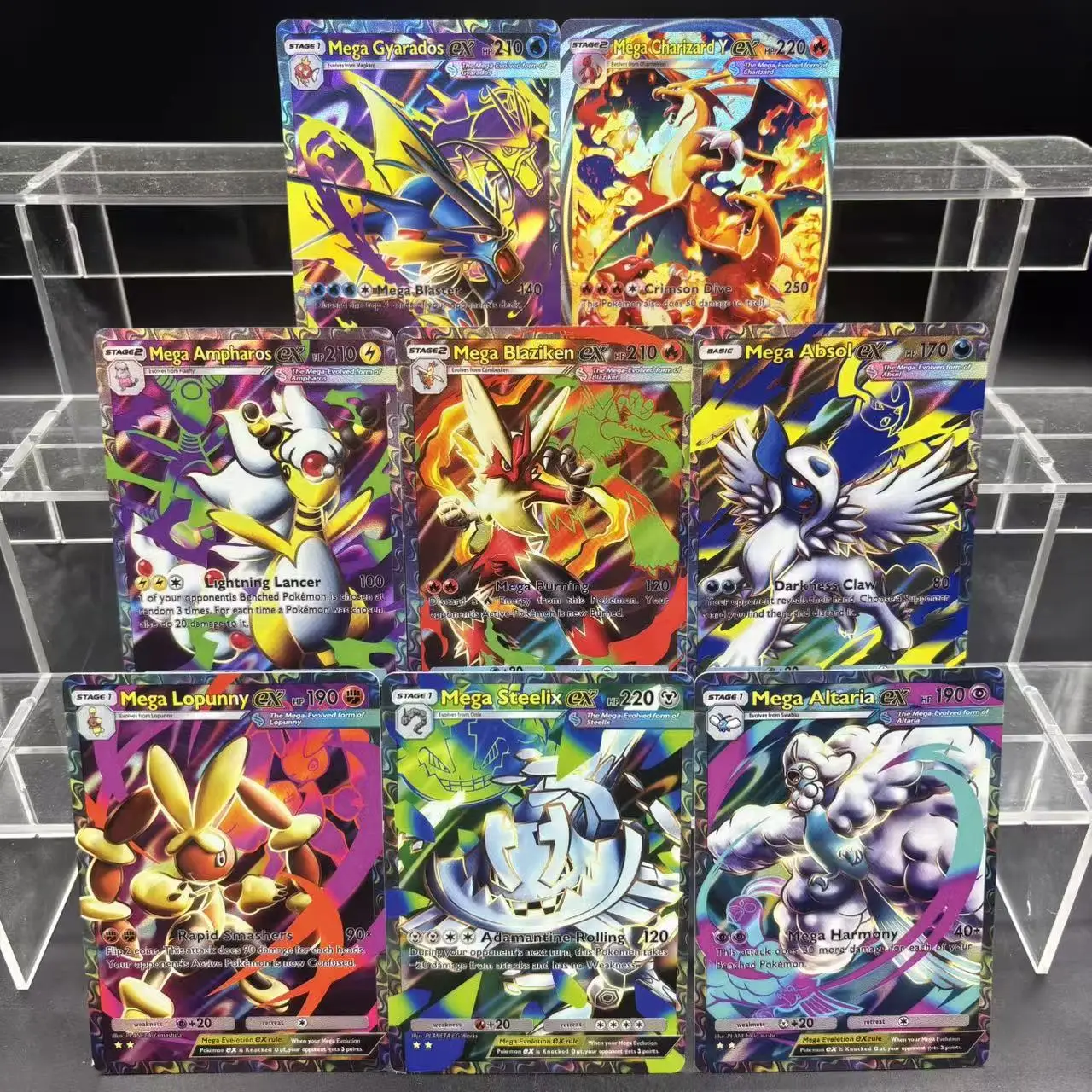 3 ピース/セット Diy 自作 PTCG ポケットセレナ・クレモント・グローリス・リザード英語フラッシュカードアニメコレクションカードおもちゃ