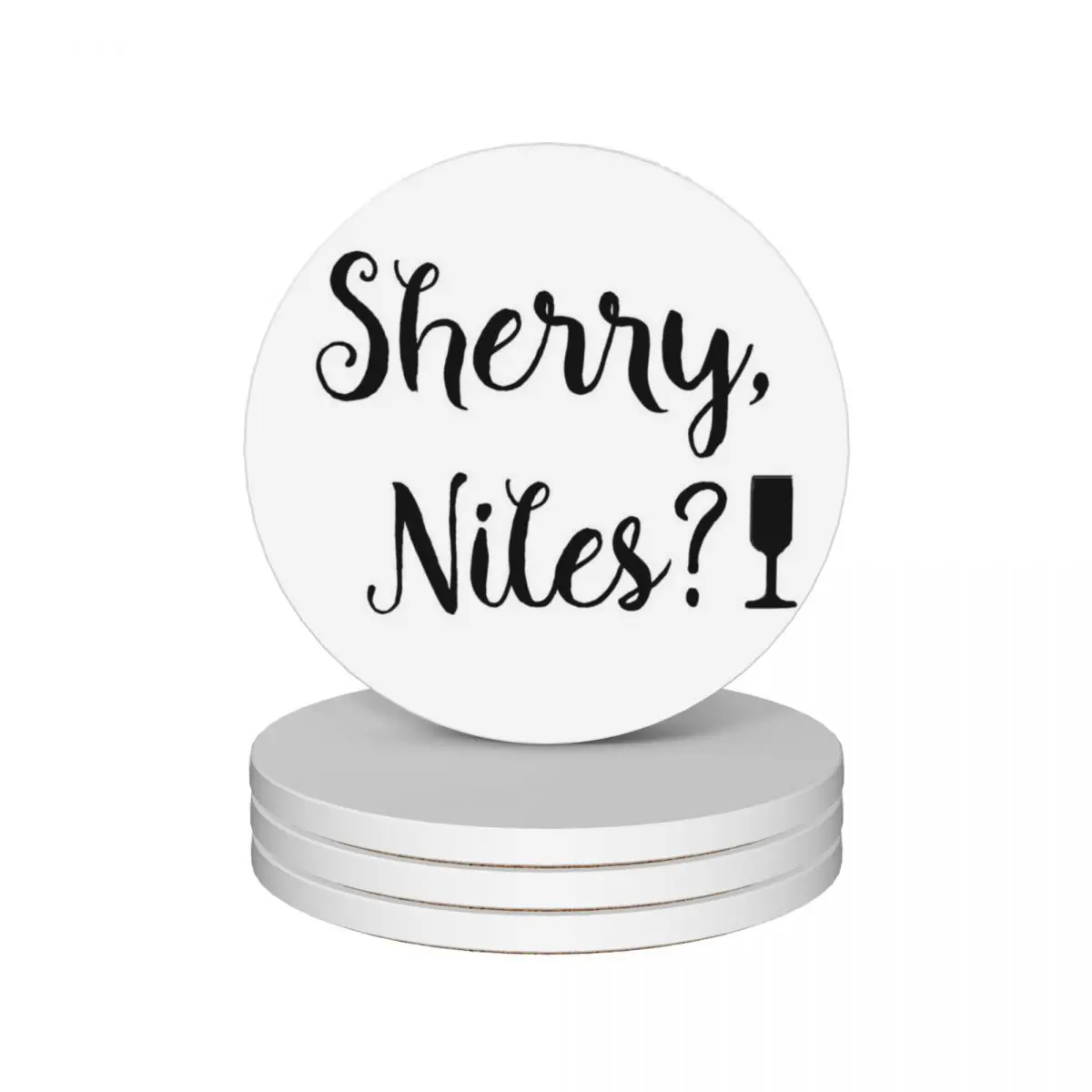 

Frasier - Sherry, Niles Ceramic Coasters (Set of 4) customized bulk for drinks set holder Coasters