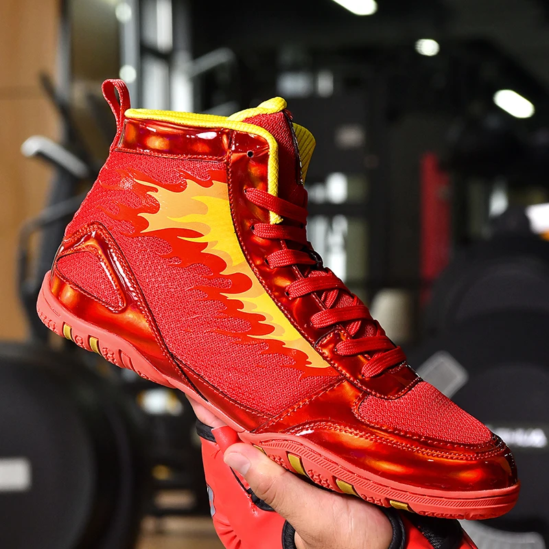 

Classic Brand Comfortable Mid-Top Wrestling Shoe Top Quality Wearable Boxing Fighting Boots Unisex Professional Wrestling Shoe