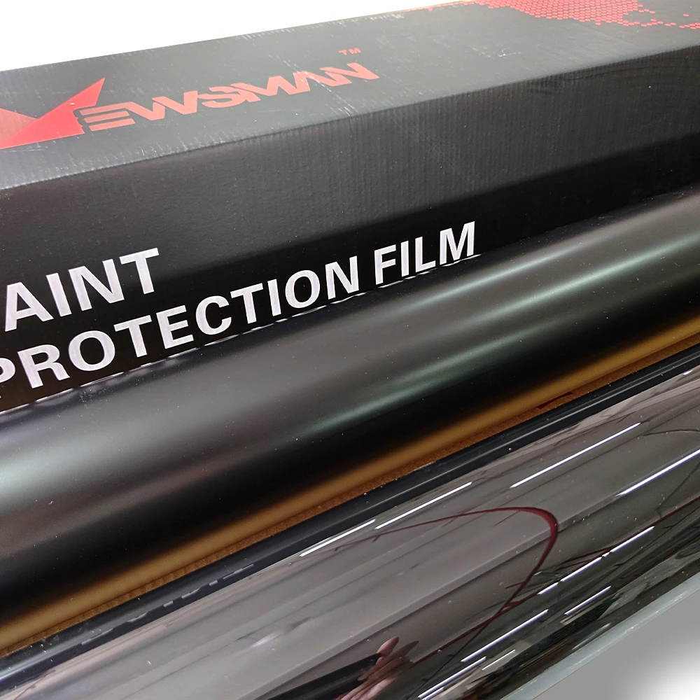 2025 حار بيع الأسود PPF طلاء السيارات طبقة رقيقة واقية بولي TPU اللون PPF المضادة للخدش إصلاح الحرارة فيلم سيارة شفافة
