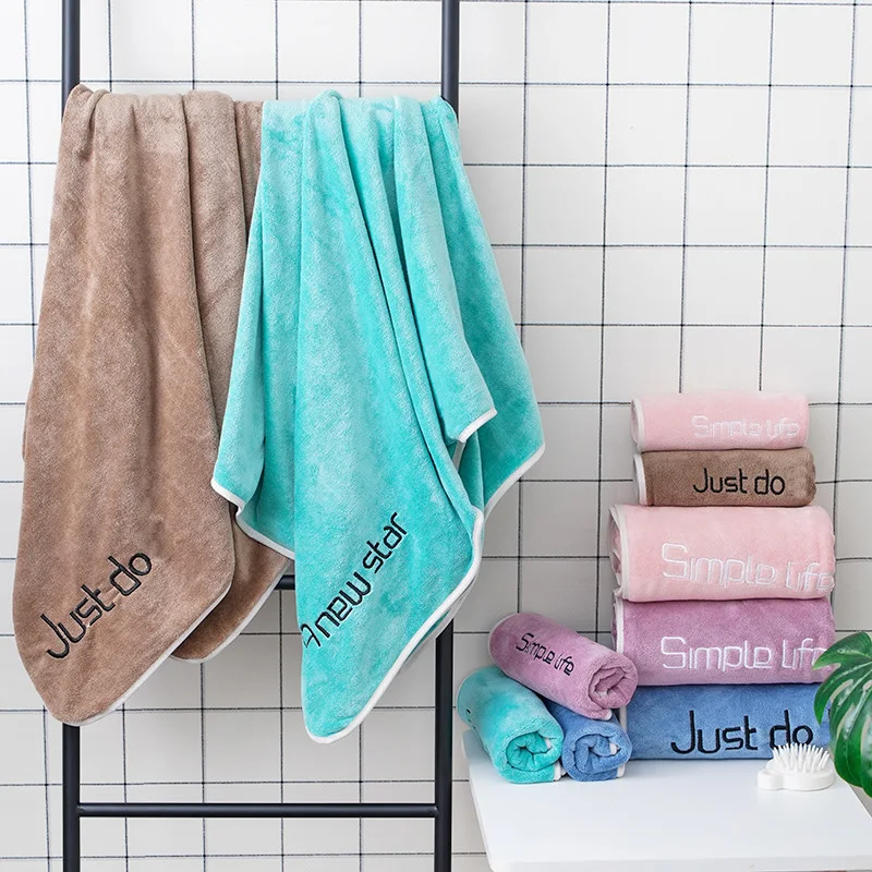 Банное Xiaomi, нейлоновое, 70 х 140, с вышивкой, мягкое, приятное к коже