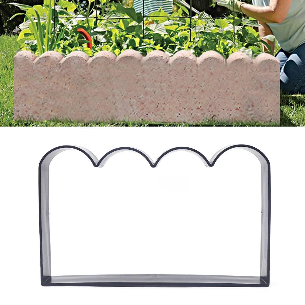 Garden Fence Concrete Mold Lawns Sidewalks Edging Brick Concrete Pouring Mould for Creating Sidewalks Paths Vegetable Pond Lawn