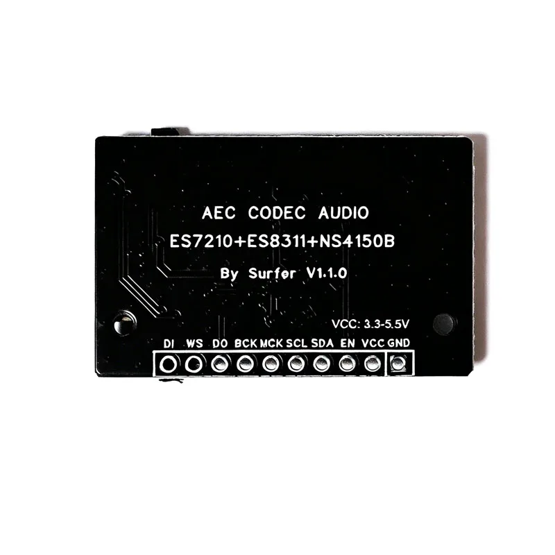 ES7210+ES8311+NS4150B AEC CODEC Audio Module Dual Microphone with Real-Time Voice Barge-In and Real-Time Voice Interruption