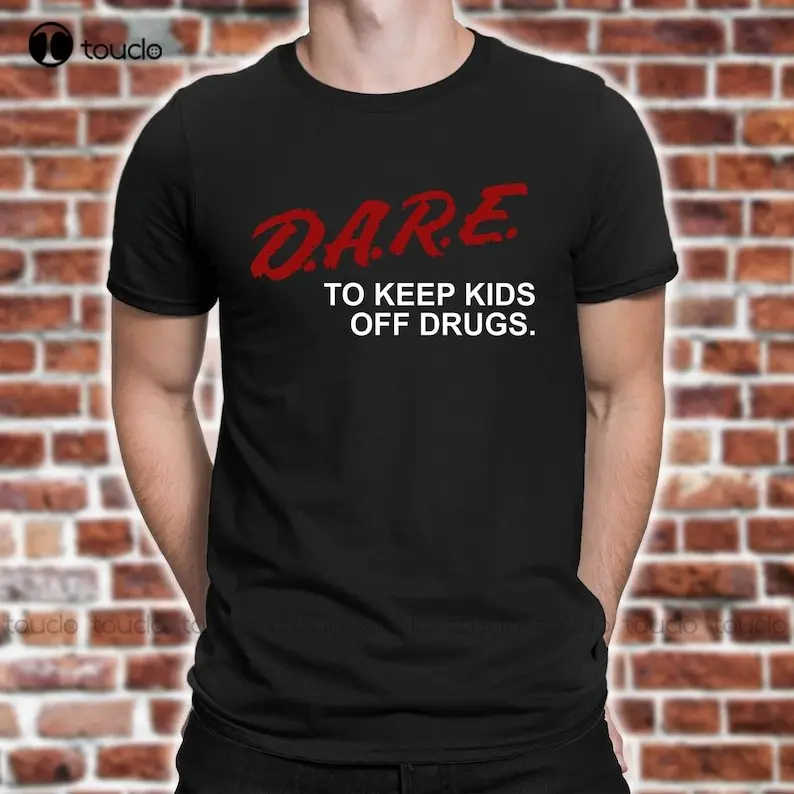 Dare Shirt | Retro D.A.R.E. Shirt | 90S Vintage Style Dare T Shirt Cotton Outdoor Simple Vintage Casual Tee Shirts Xs-5Xl