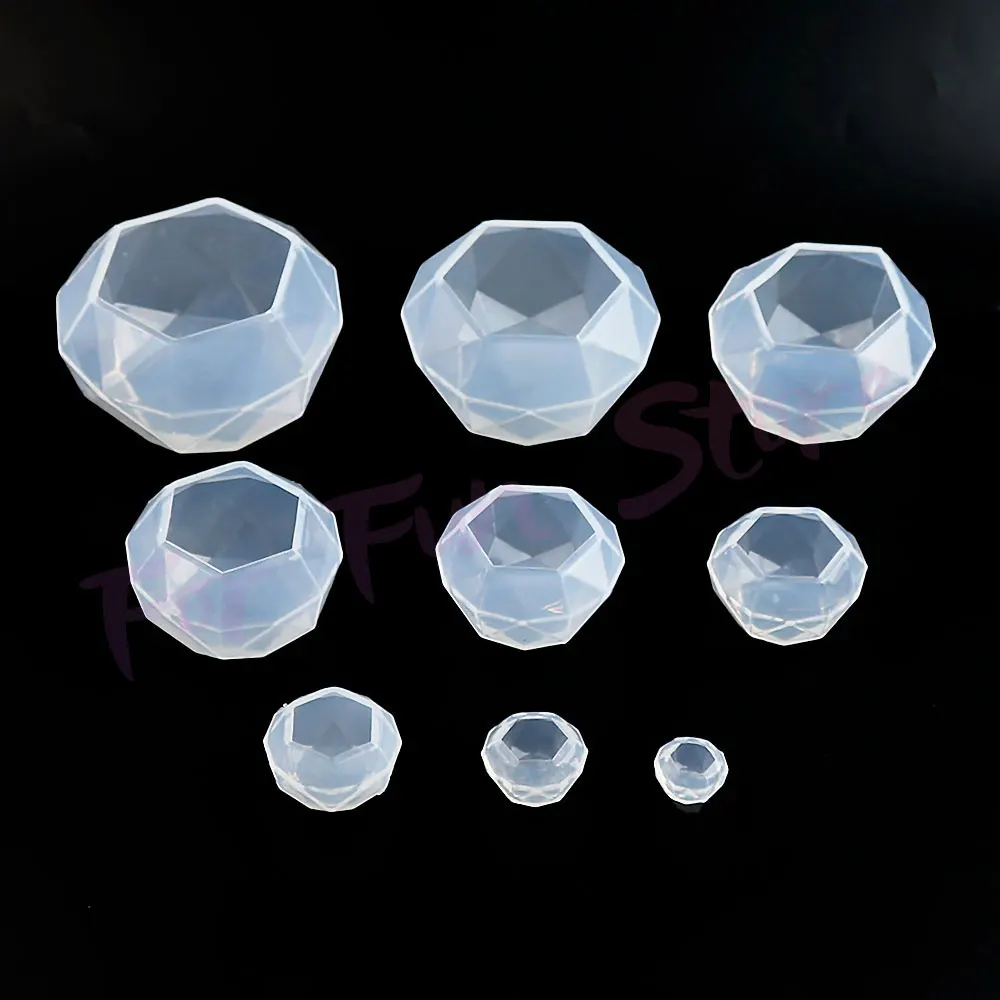 For Fun DIY Diamond Silicone Molds Jewelry Necklace Pendants Crystal Drop Glue Resin Mold Handmade Crafts Desktop Ornament