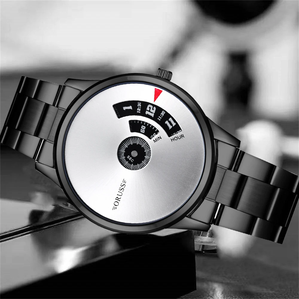 All fashion men's watch handsome personality fashion new concept business gentleman leisure durable men's watch