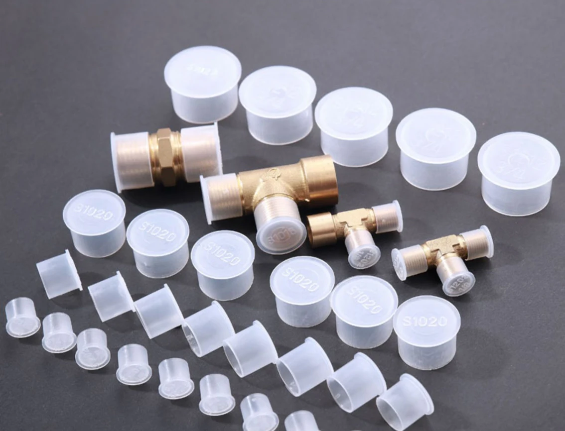 Transparent Tape Edge Plastic Protective Sleeve Plastic Plug Outer Screw Protective Cover Oil Pipe Joint Protective Sleeve