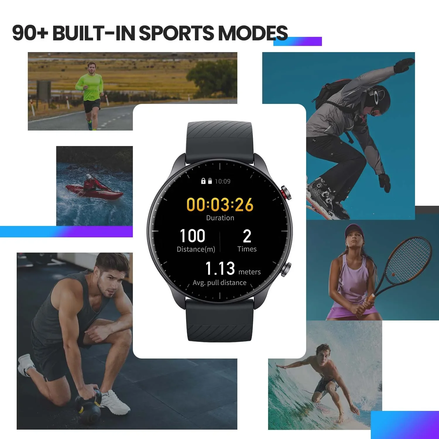 [Neue Version] Amazfit GTR 2, neue Version, Smartwatch Alexa, integrierte, extrem lange Akkulaufzeit, Smartwatch für Android, iOS-Telefon