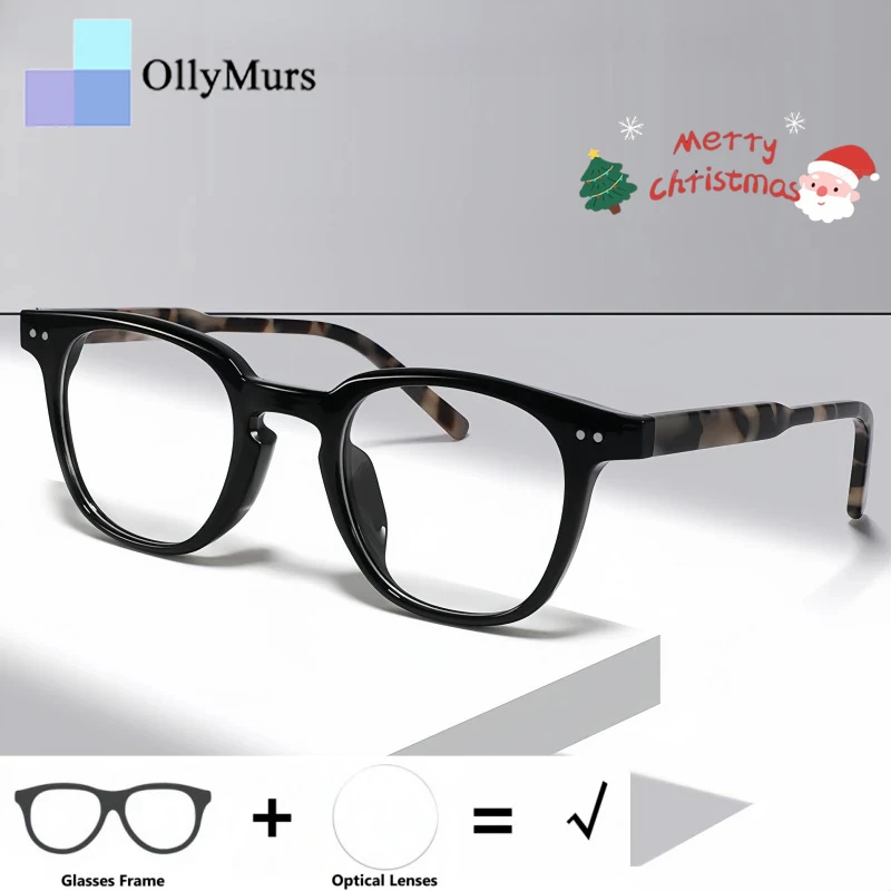 

OLLYMURS Ретро круглые качественные антибликовые очки по рецепту для мужчин и женщин, оптическая близорукость, дальнозоркость, прогрессивная форма, очки для чтения