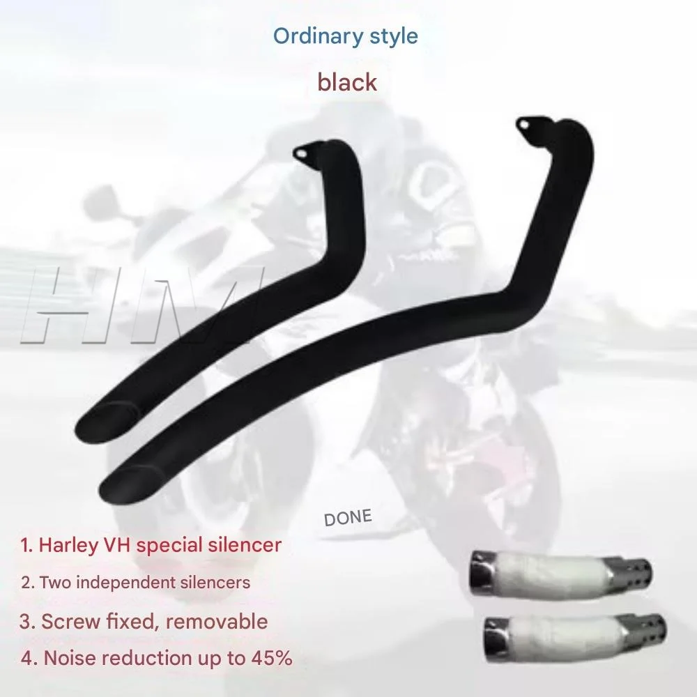 High Performance Straight Pipe Sweeping Exhaust Pipe Modified Parts For QJMOTOR 300SRV Motorcycle