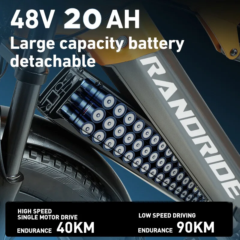 Dual Motor ELECTRIC Mountaim BIKE 2000W 48V 20AH UP TO 50KM/H eBIKE 26" FatTire image 4