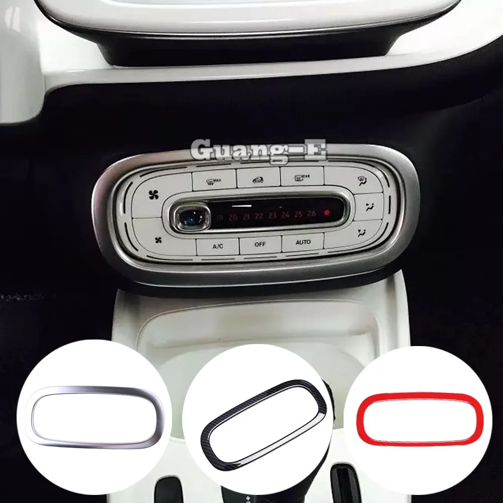 Car ABS Console Temperature Air-Condition Volume Switch Trim Frame Lamp Part For Benz Smart Fortwo 2015 2016 2017 2018 2019
