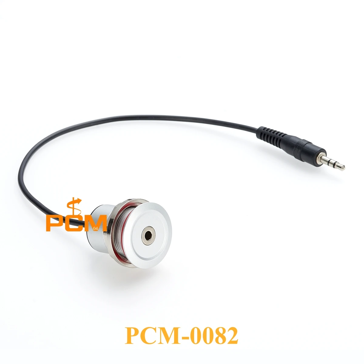 

3.5mm Round Panel Mount Cable Aluminum 1/8 Inch Stereo AUX Audio Extension cable for Car Stereo System Dashboard Recessed Mount