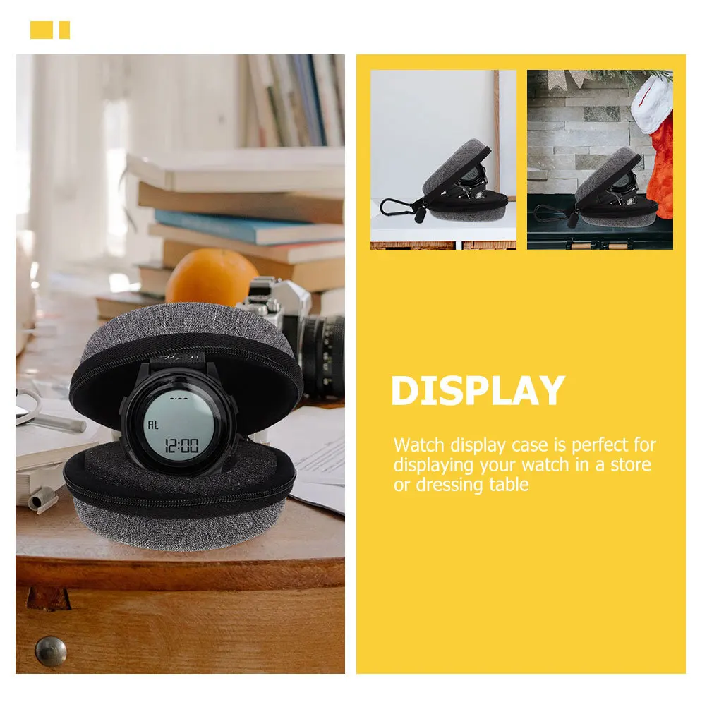 

Single Watch Organizer Box Shock Resistance Pressure Resistant Travel Case for Wristwatch Display Storage Watch Box Single