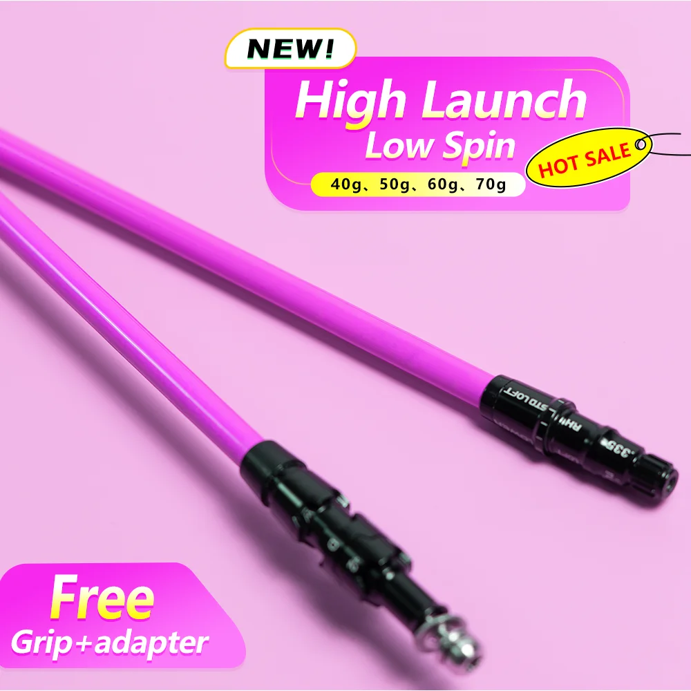 Cherry Purple Carbon Fiber Golf Shaft 40g 50g 60g 70g Full Carbon Low Spin First Priority