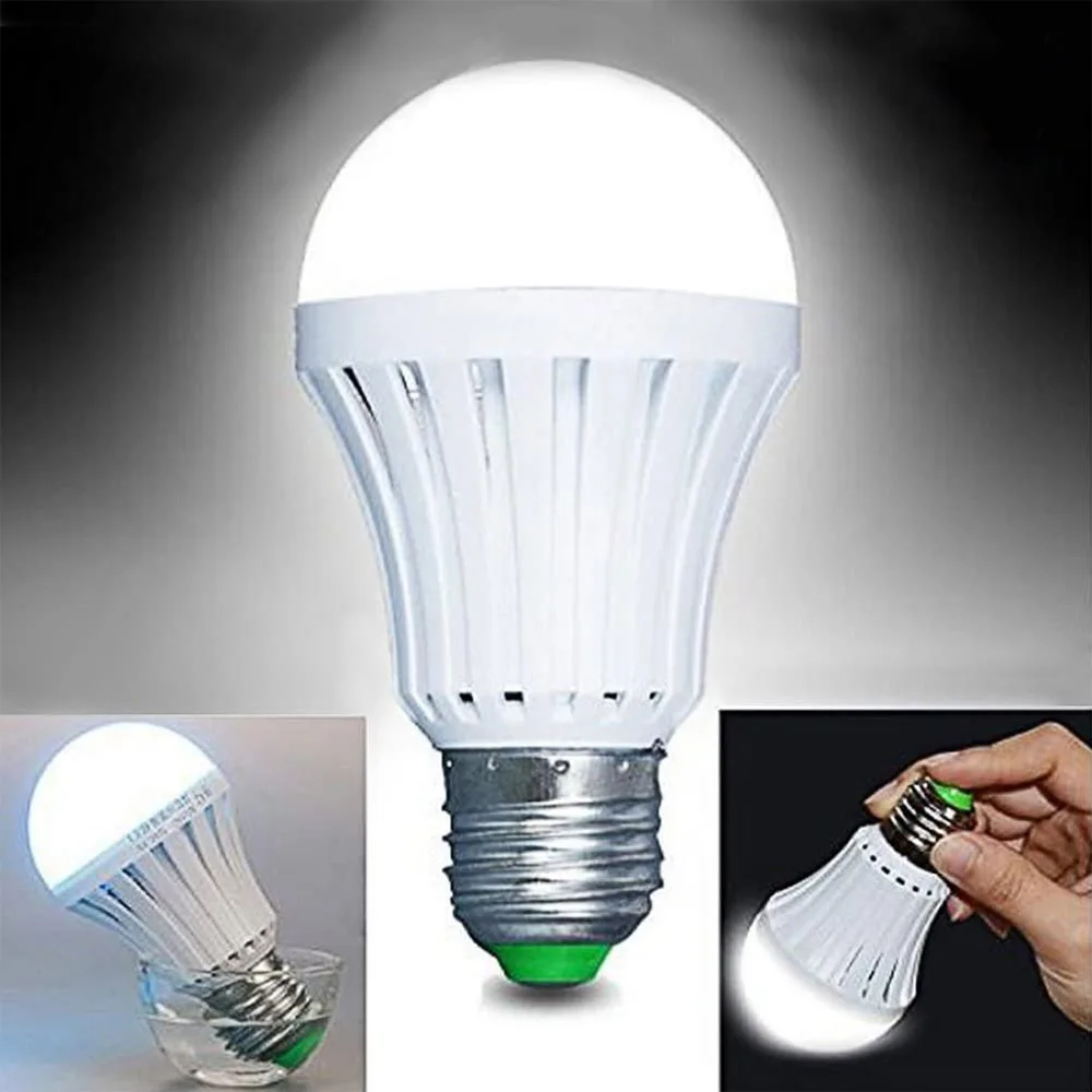 5W/7W Rechargeable Emergency LED Bulb Battery Backup Emergency Light  Battery Operated Light Bulb for Power Outage Home Outdoor