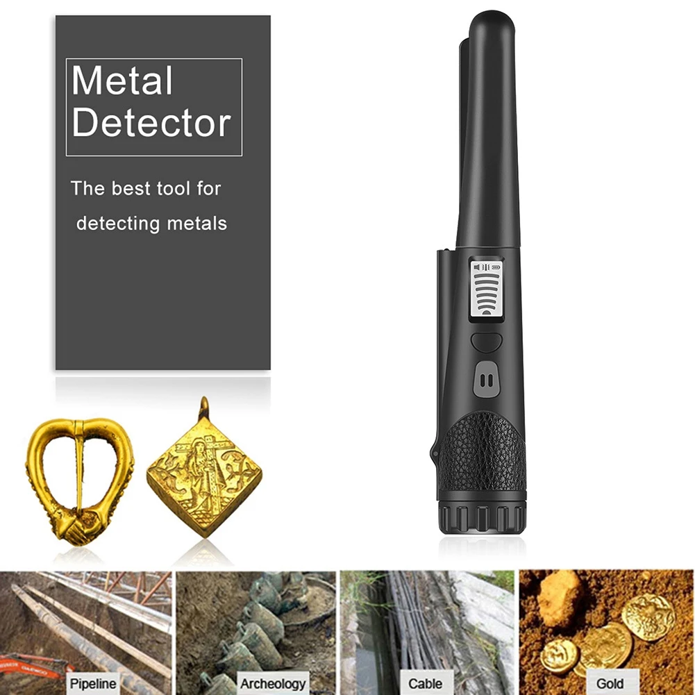 【PROMOTION】Handheld Metal Detector Positioning Rod Detector Metal Pinpointing Pin Pointer Waterproof Metal Gold Detector Tester