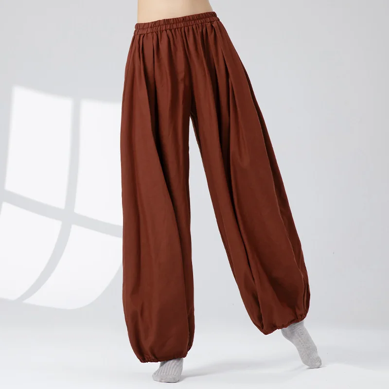Fusion Dance Harem Pants High Waist Loose Zen Clothing Modern Dancer Practice Trousers Bohemian Beach Hippie Lounge Loose Fit
