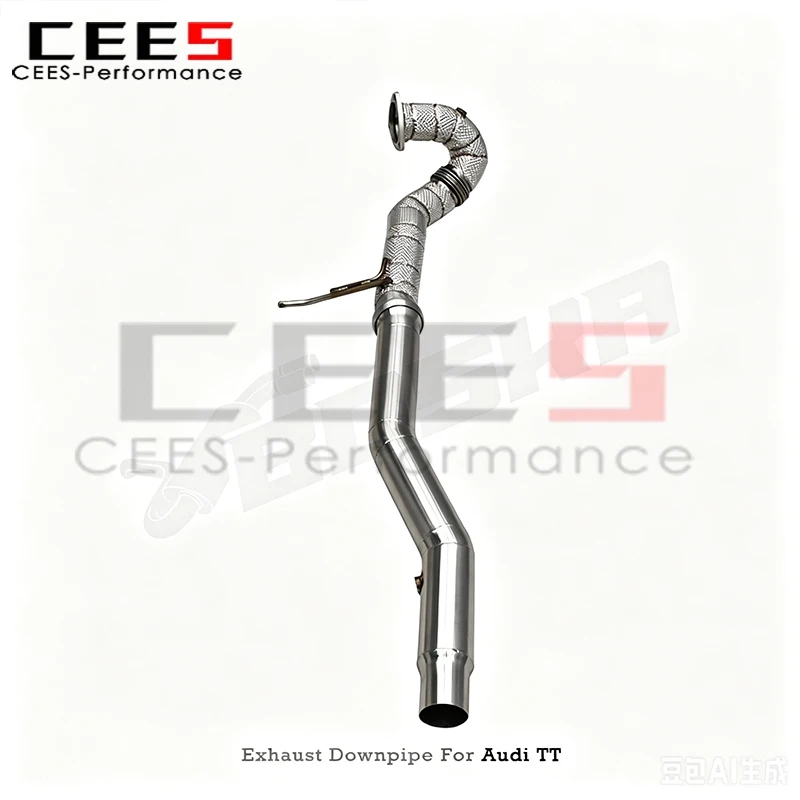 CEES Exhaust Downpipe for Audi TT MK1 Type 8N 1.8T 1998-2006 304Stainless Steel Free Flow DownPipe