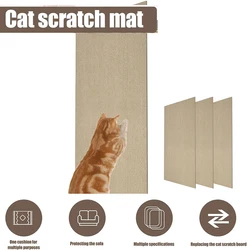 Cat Scratching Mat Self-Adhesive Crawling Mat Cats Scratch Board Protection Paws Cat Toys Furniture Protector