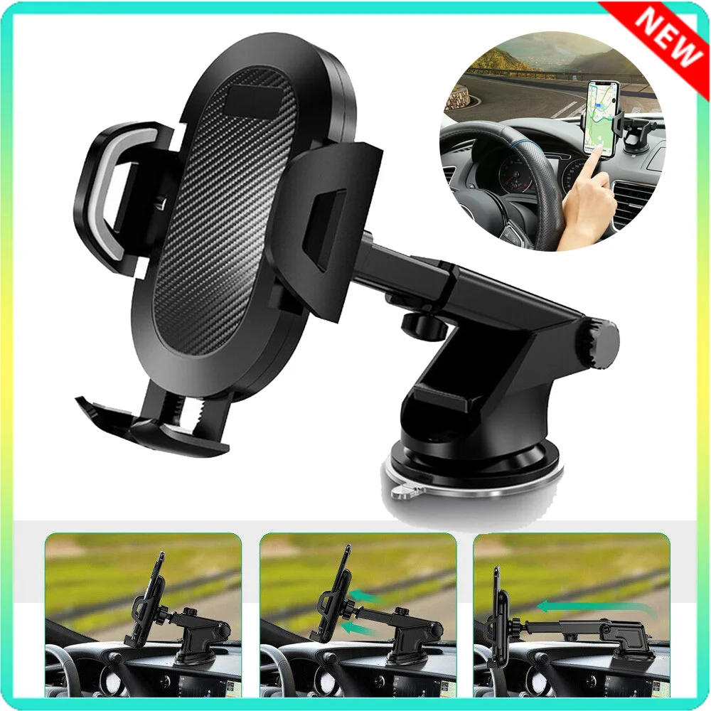 

3-in-1 Universal Phone Holder Car Phone Mount Stand Suitable For 4.7-6.8 Inch Phones UPGRADE2-Position Selective Switch For ios