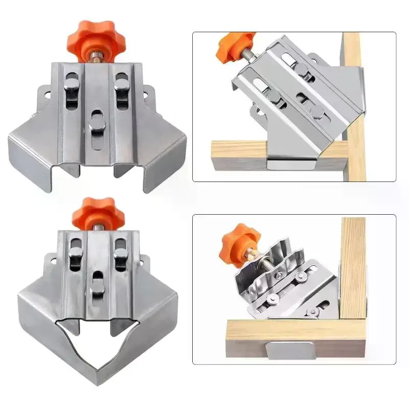 /PFU/Steel 90 Degree Corner Clamp Right Angle Carpenter Quick Splicing Clamp Adjustable Jaw For DIY Framing Welding