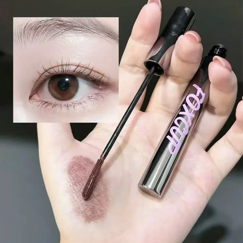 mascara-para-cilios-foxcup-a-prova-d'Agua-3d-curvadora-fina-preta-marrom-ultra-fina-natural-alongadora-a-prova-de-borroes-extensao-de-cilios-maquiagem-6g
