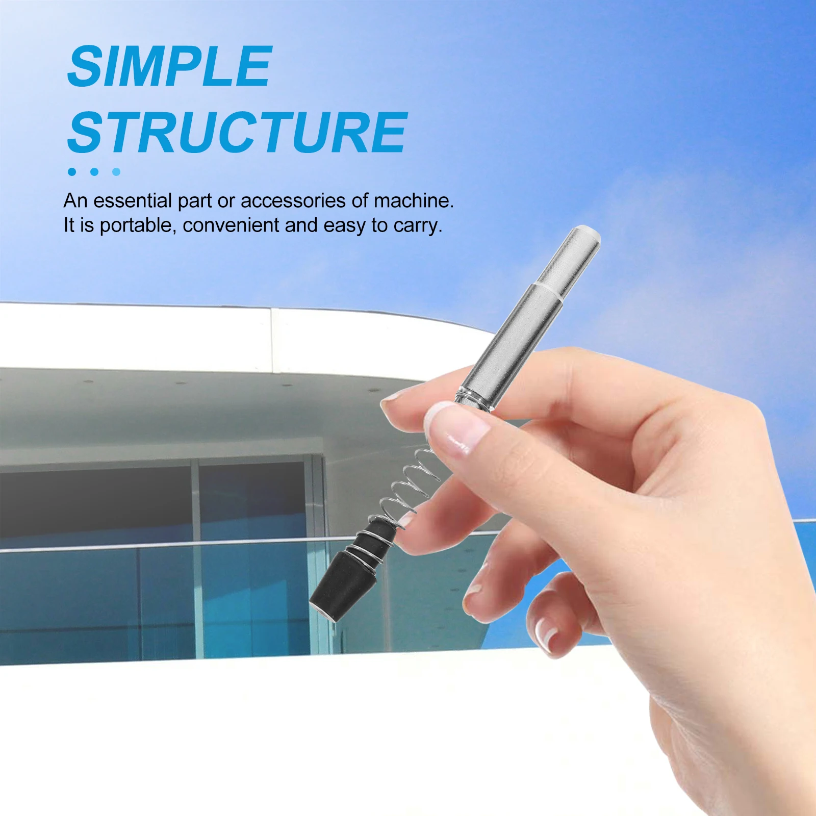 

50 Pcs Stainless Steel Spring Plunger Durable Mechanical Accessories for Glass Frame Spring Catch Pin Hardware