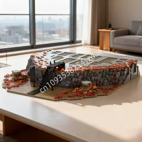 1602pcs MOC Base Extension Barad Dur Model Building Blocks Creative Idea Education Christmas Gifts Brick Toys Kids Birthday