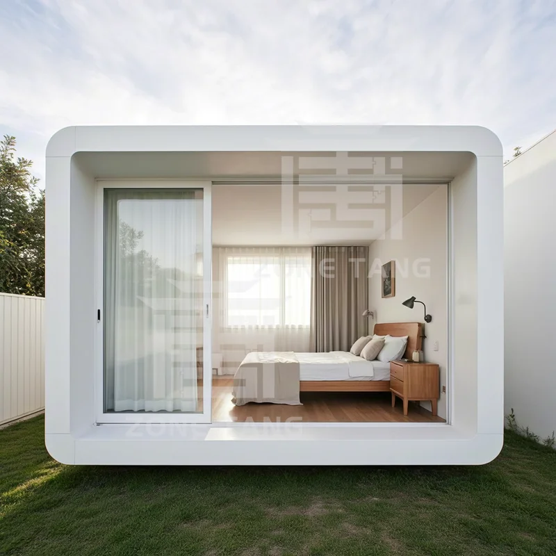 منزل وحدات مسبق الصنع تصميم مخصص فاخر حديث للمنزل الجاهز المحمول بسعر المصنع منازل Apple Capsule Home Houses #6